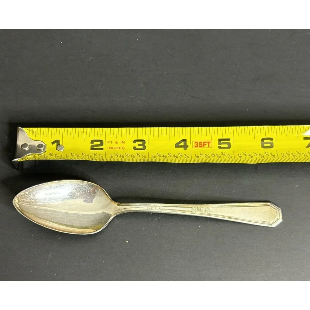 6 WM Rogers Mayfair Teaspoons Silverplate 1923 International Silver 6